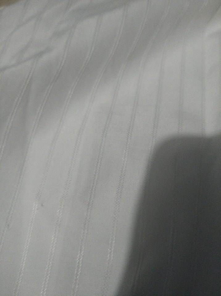 Beyaz Keten Erkek uzun Kollu Gömlek - Görsel 2