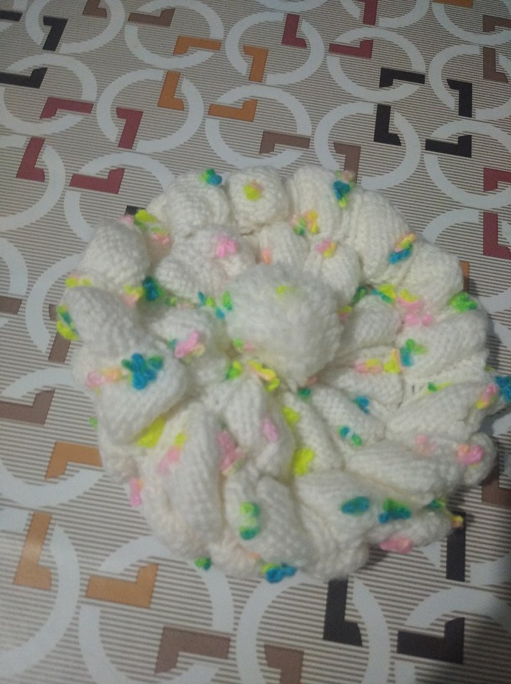 Renkli Detaylı Örgü Bohem Kadın Bere - Görsel 3