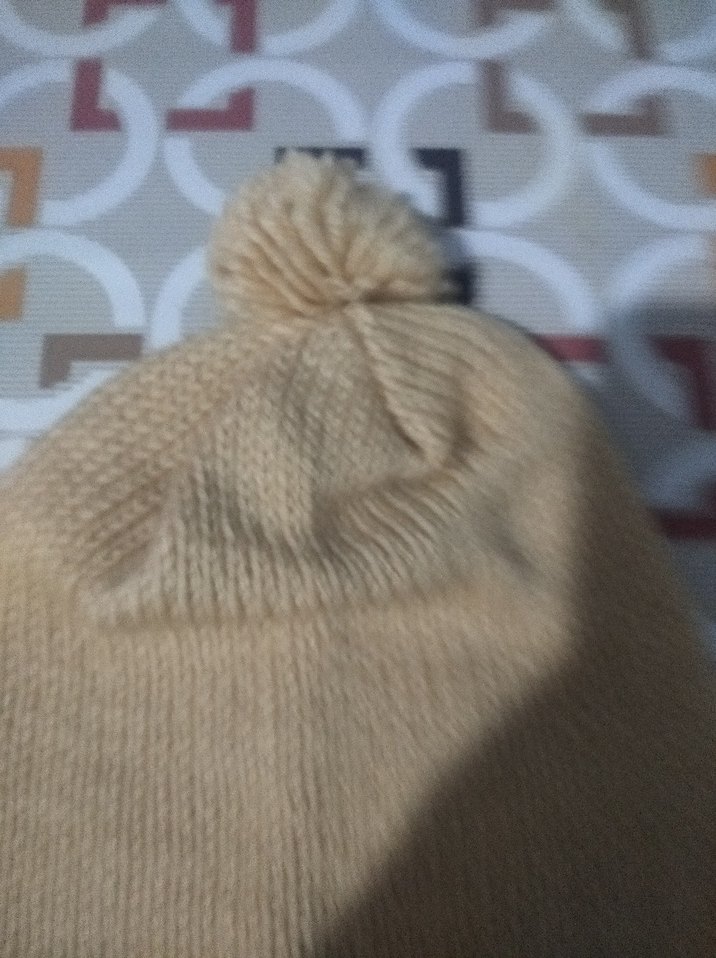 Kadın Bej Örgü Bohem Bere - Görsel 3