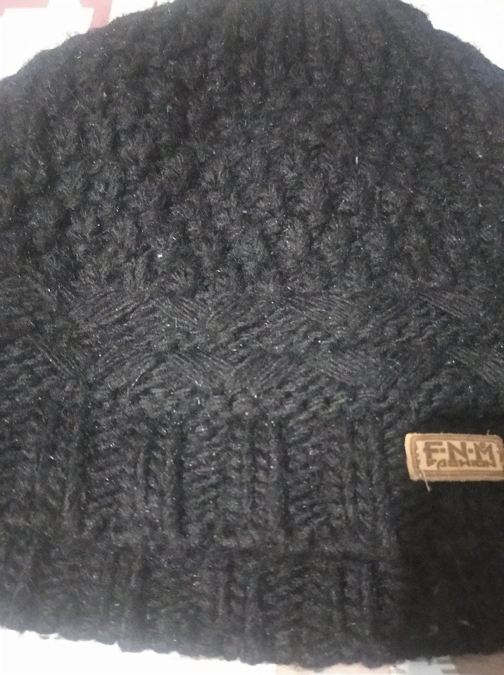 Kadın Siyah Örgü Bere - Görsel 2