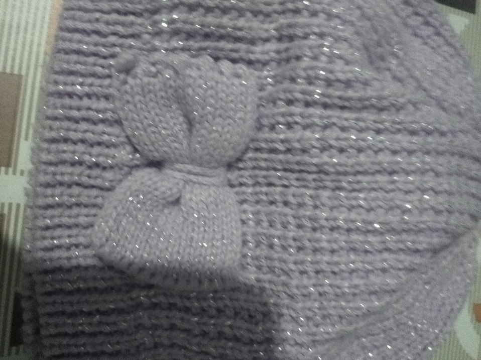 Mor Örgü Kadın Bere - Görsel 2