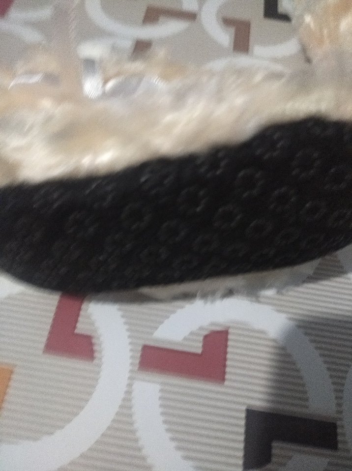 Kız Çocuk Bej Peluş Ev Terliği - Görsel 4