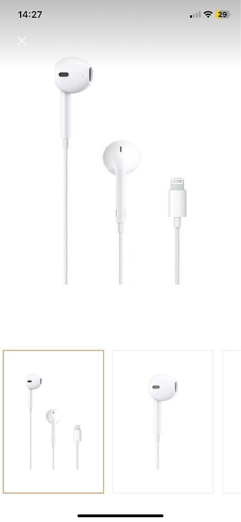 Apple kulaklık kablolu