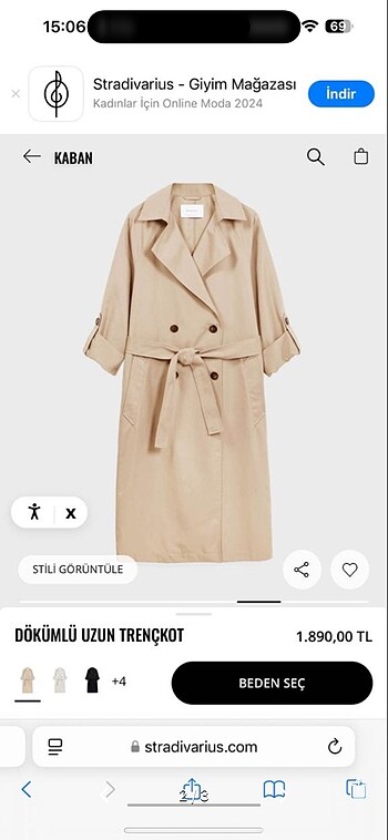 Stradivarius trençkot