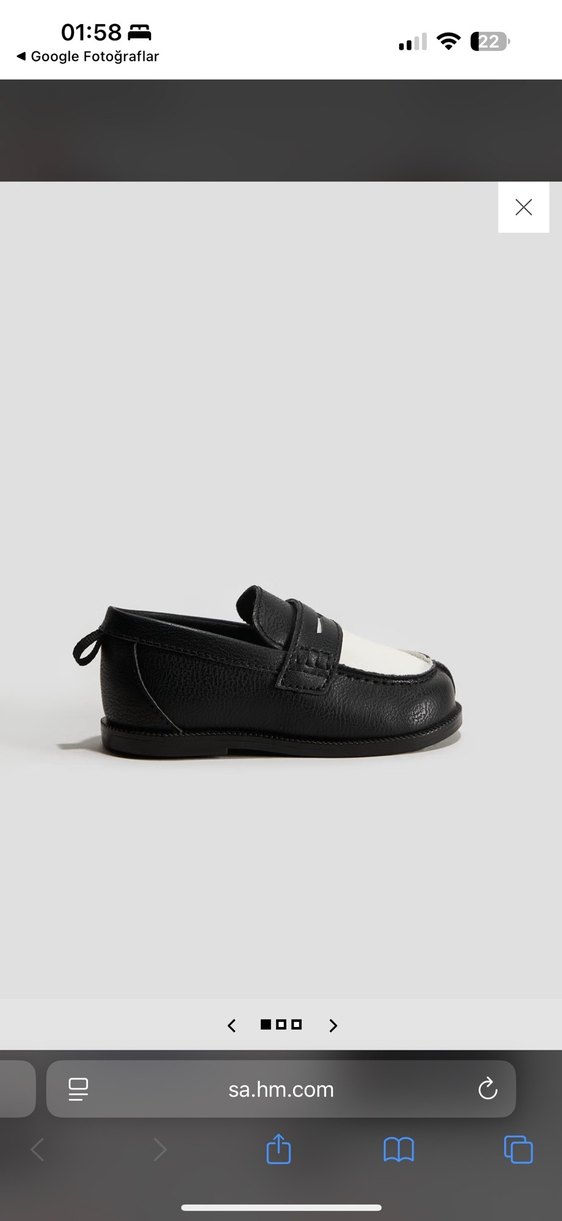 H&M SiyahErkek Çocuk Makosen Ayakkabı - Görsel 2