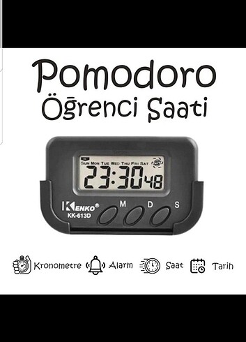 Kenko Pomodoro Saat Kronometre