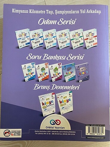  Orbital Yayınları Ayt Kimya Soru Bankası