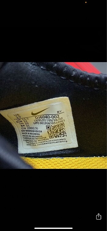 32 Beden Nike 32 numara siyah