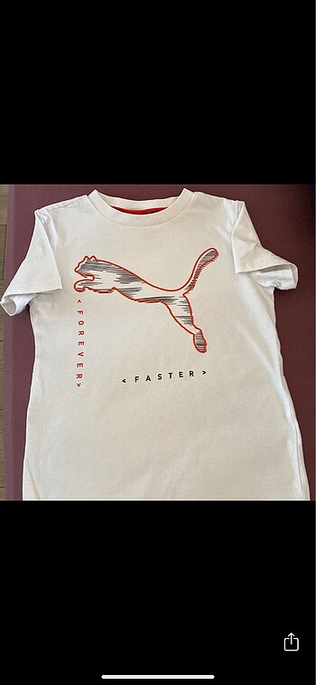 Puma beyaz t-shirt 7-8 yaş