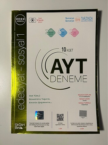 345 AYT Edebiyat-Sosyal 1 Denemesi