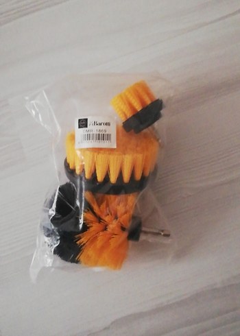 Turuncu Yuvarlak Temizlik Fırçası - Görsel 2