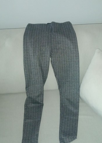 Gri Triko Kadın Midi Kumaş Pantolon