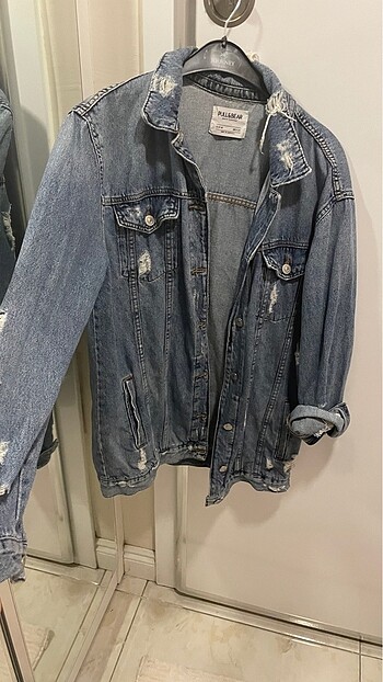 m Beden mavi Renk Pull&bear kot ceket