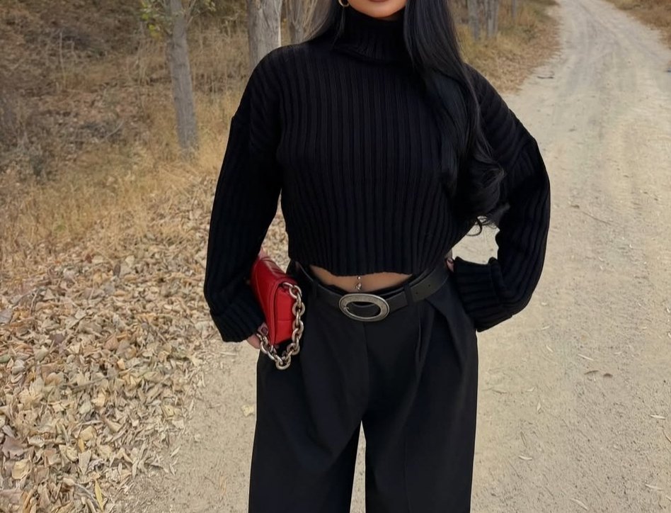 triko boğazlı kazak - Görsel 2