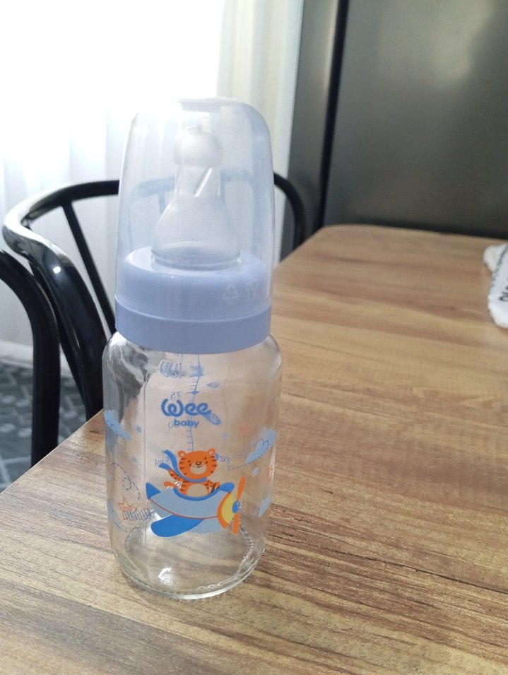 Pastel Mavi Bebek Biberonu 125 ml - Görsel 4