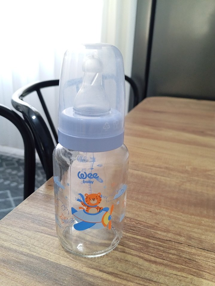 Pastel Mavi Bebek Biberonu 125 ml - Görsel 2