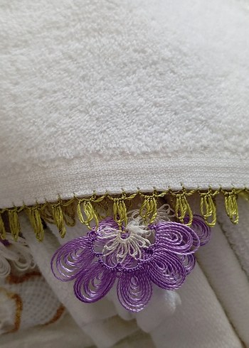 Nakışlı Kırmızı Desenli Havlu - Görsel 10