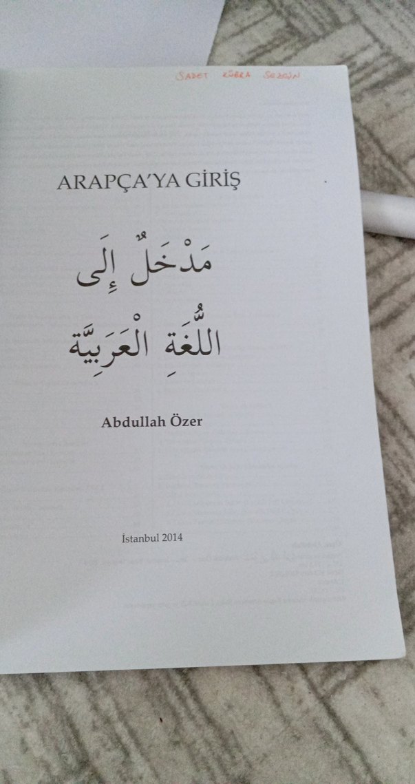 Arapça'ya Giriş - Abdullah Özer - Görsel 2