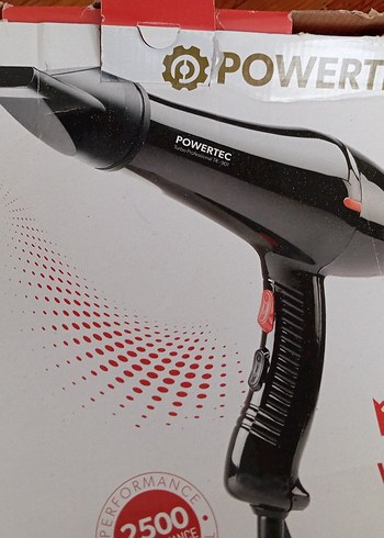 Siyah Powertec Profesyonel Saç Kurutma Makinesi - Görsel 3