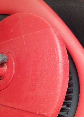 Kırmızı Saplı Gri Temizlik Kovası - Görsel 3