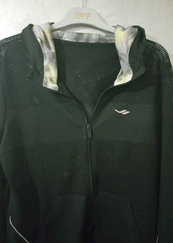 Lescon Siyah Fermuarlı Kadın Sweatshirt
