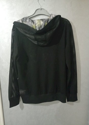 xl Beden siyah Renk Siyah Fermuarlı Kadın Sweatshirt