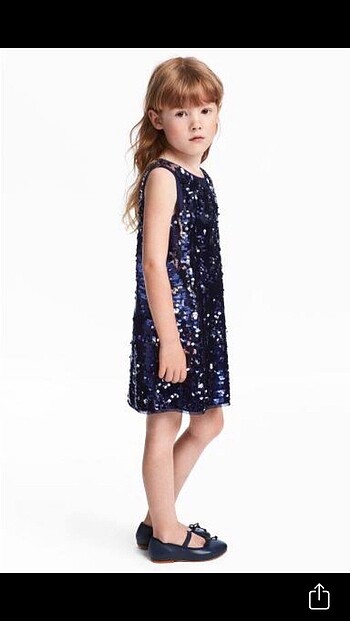 H&M payetli abiye elbise