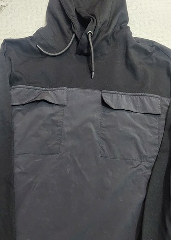 Siyah Kapüşonlu Erkek pijama takım - Görsel 3