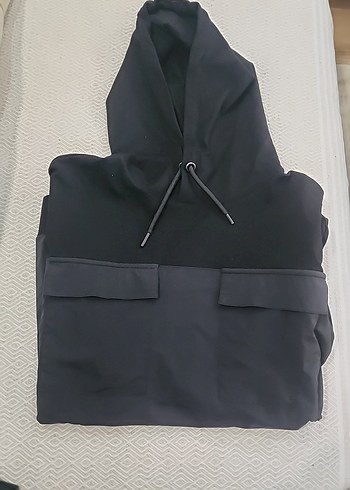 Siyah Kapüşonlu Erkek pijama takım - Görsel 2