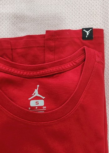 Kırmızı Baskılı  Spor Tişörtü - Görsel 4