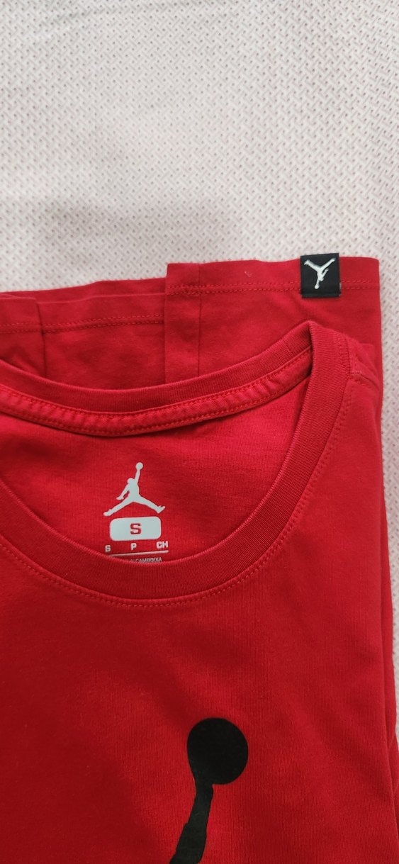 Kırmızı Baskılı  Spor Tişörtü - Görsel 4