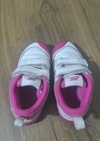 Nike Kız Çocuk Pembe Cırt Cırtlı Orijinal Spor Ayakkabı - Görsel 3