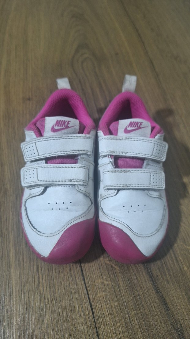 Nike Kız Çocuk Pembe Cırt Cırtlı Orijinal Spor Ayakkabı - Görsel 2