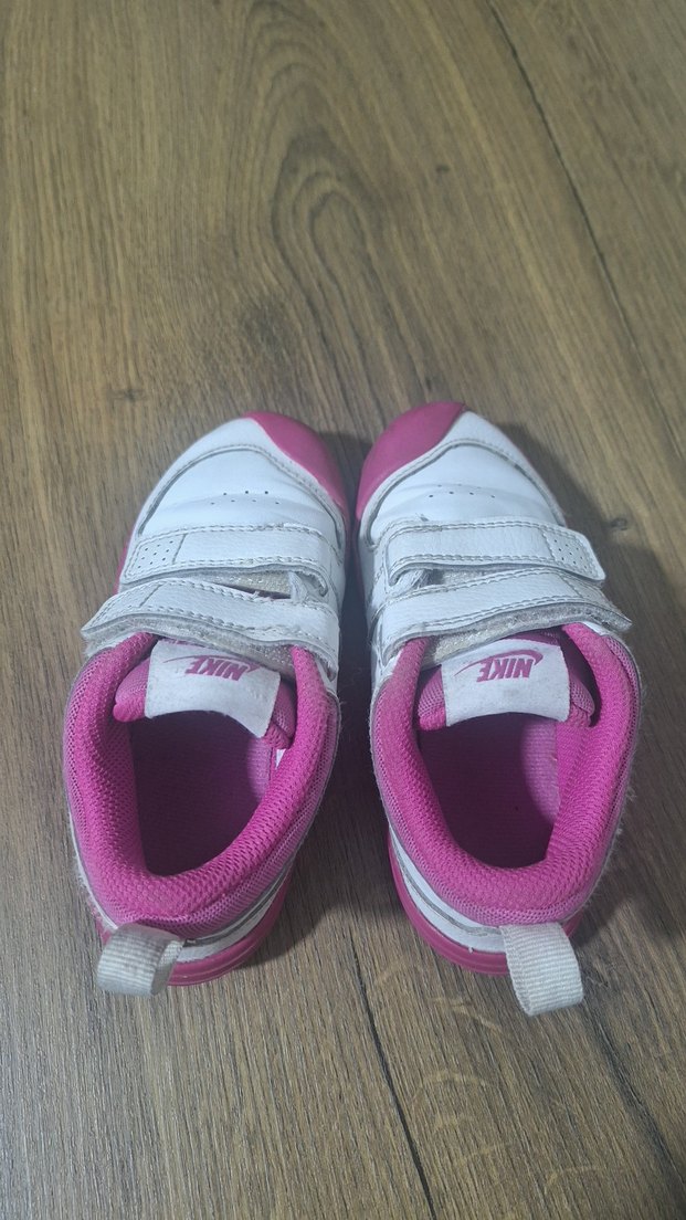 Nike Kız Çocuk Pembe Cırt Cırtlı Orijinal Spor Ayakkabı - Görsel 3