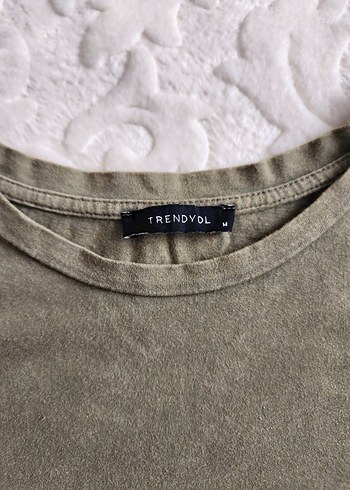 m Beden Trendyol Yeşil Crop Tişört