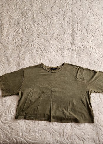 Trendyol Yeşil Crop Tişört