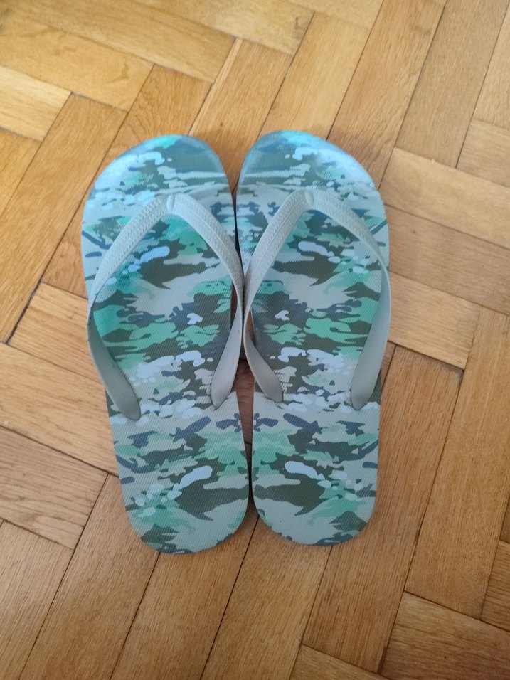 Mavi Kamuflaj Desenli Erkek Terlik - Görsel 5