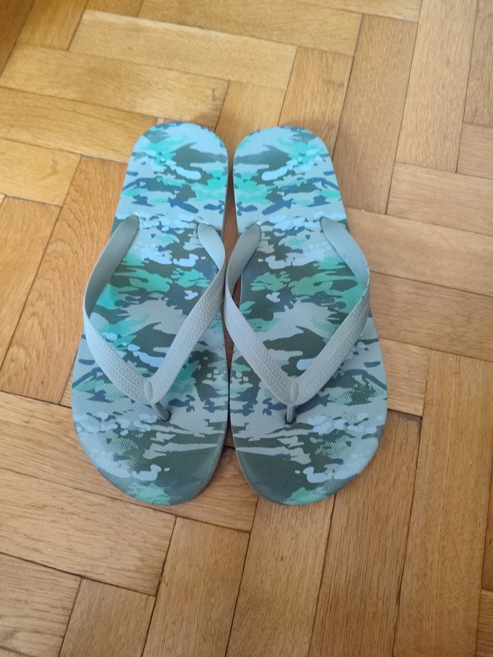 Mavi Kamuflaj Desenli Erkek Terlik - Görsel 4