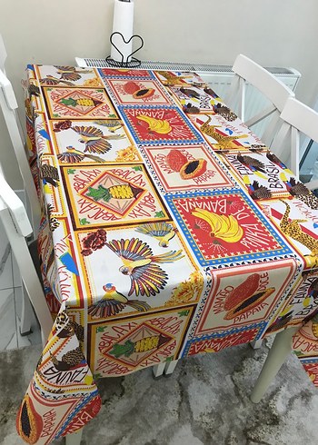 Renkli Bohem Tarzı Baskılı Masa Örtüsü - Görsel 2