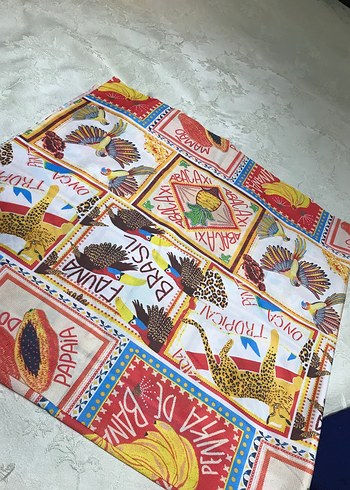 Renkli Bohem Tarzı Baskılı Masa Örtüsü - Görsel 3