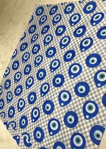 Mavi nazar boncuğu Masa Örtüsü - Görsel 3