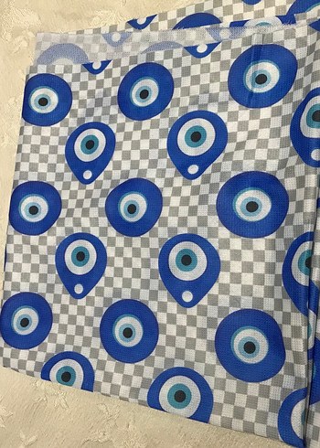 Mavi nazar boncuğu Masa Örtüsü - Görsel 4