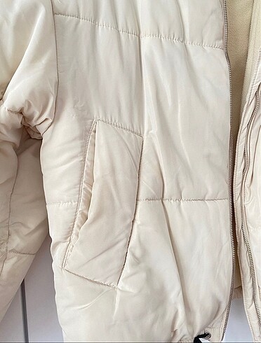 m Beden ten rengi Renk Pull and bear kadın mont
