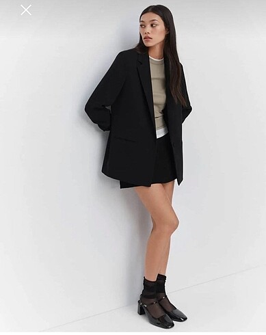 38 Beden siyah Renk Mango blazer ceket