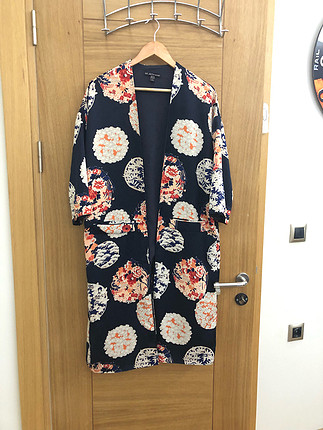 Zara lacivert kimonu