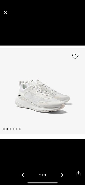 38 Beden Lacoste orijinal spor yaz ayakkabı