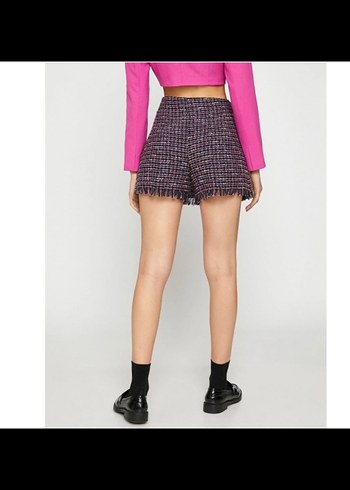 Pembe Mini şort etek - Görsel 2