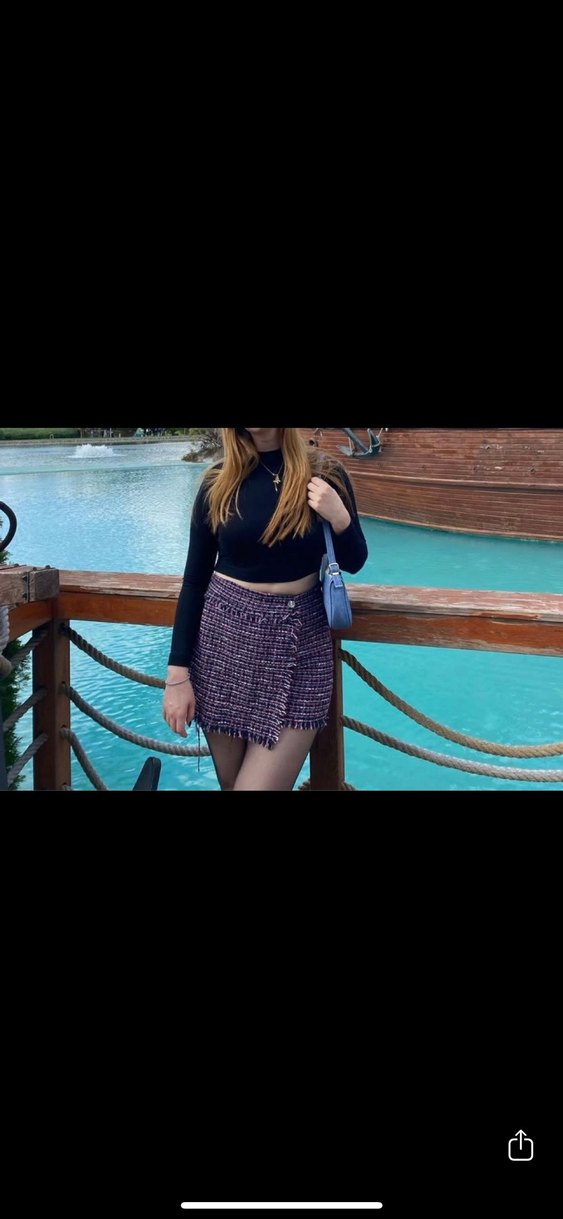 Pembe Mini şort etek - Görsel 3