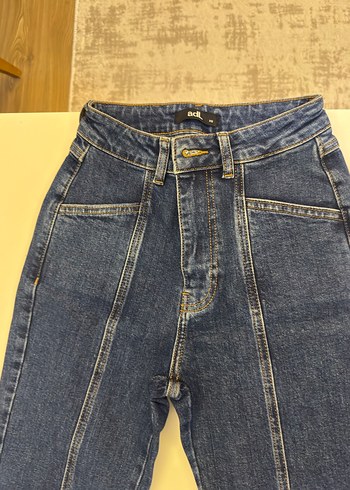 Lacivert  Kadın Kot Pantolon - Görsel 3