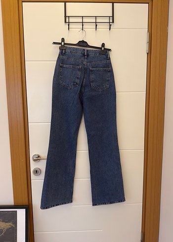 Gevşek Kesim Mavi Kadın Kot Pantolon - Görsel 2